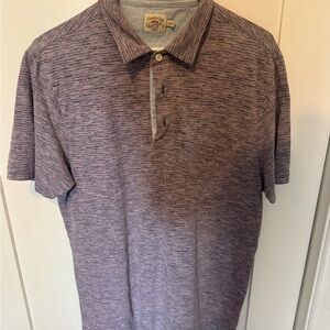Faherty Purple Polo Shirt Classic Short-Sleeve